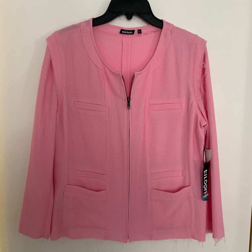 NWT distressed blazer